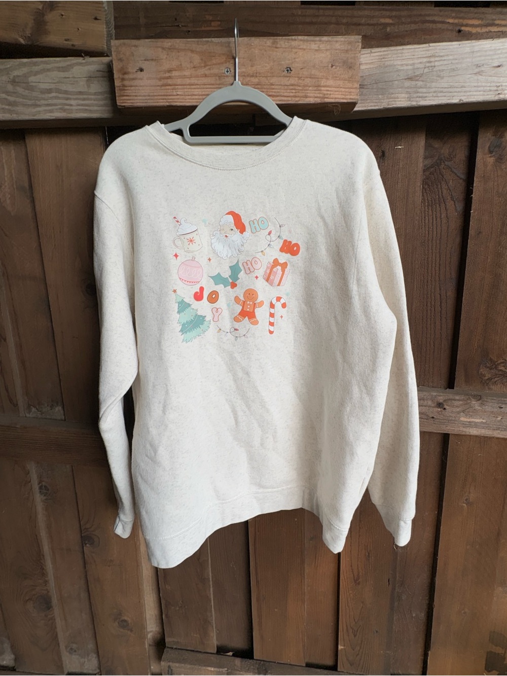 Sweet Wink Santa Holiday Christmas Crewneck